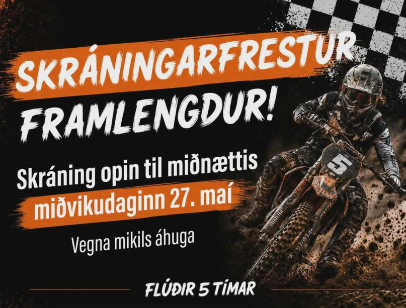 Skráningafrestur framlengdur fyrir Flúðir 5 tímar